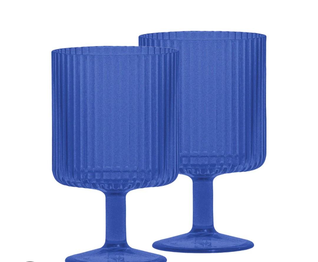 Ribbed Wine Goblet, 4 Pieces