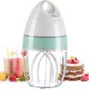 MIGECON Stand Mixer Electric Kitchen Mixer Egg Stand Shampoo Frother Milk Frother Hands-f r e e Mixer Electric Whisk Drink Mixer for Food Whipping,Whisk Egg White,Cake Mixer, Milk Foamer Frother 900ml