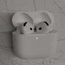 Apple AirPods 4 Wireless Earbuds, Bluetooth Headphones, Personalized Spatial Audio, Sweat and Water Resistant, USB-C Charging Case, H2 Chip, Up to 30 Hours of Battery Life, Effortless Setup for iPhone