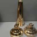 Set of 2 Tabletop Metal Vases for Tables - Decorative Gold Vases for Centerpieces, Trumpet Flower Arrangement Holders for Anniversary Birthday Party Christmas Wedding Home Decor
