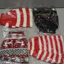 Frienda 4 Pieces Christmas Dog Sweaters Halloween Puppy Holiday Sweaters Santa Reindeer Snowman Snowflake Pumpkin Pet Clothes for Xmas Dog Cat Costume(Cute Pattern,X-Large)