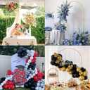 Vincidern 6.6 FT Wedding Arch Backdrop Stand for Parties, Balloon Arch Stand, Wedding Arches for Ceremony, Metal Arch Backdrop Stand for Bridal Baby Showers, Birthday Party Decoration Door Frame Gold