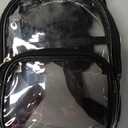 USPECLARE Clear Mini Backpack Stadium Approved for Girls, for Concert, Festival, Sport Events&Daily Use (Black)