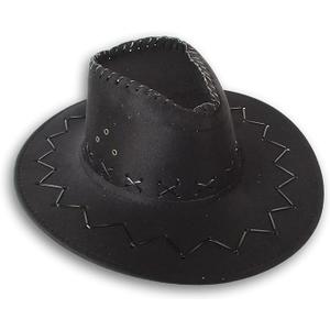 Zhanmai 3 Pcs Cowboy Hats and Bandanas Bulk Western Party Cowboy Hats Party Halloween Costume Accessories (Black)