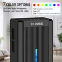 Dehumidifier, 95OZ Dehumidifier for Home 1000 Sq.Ft - Quiet with Auto Shut Off & Relaxing 7 Color Ambient Light,Ideal for Livingroom, Bedroom, Basement(Black)