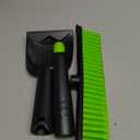 45.6" Ice Scraper and Snow Brush for Car Windshield [Silicone Bristles] ,3in1 Extendable Emergency Snow Shovel with Ergonomic Foam Grip and 360° Pivoting Brush Head for Christmas, Car Auto Truck SUV, Some Parts Missing