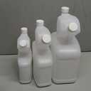3 Pcs 32oz 64oz 128oz Tip and Pour Measuring Containers HDPE Plastic Bottle No Extra Measuring Cup with up to 4oz 8oz Capacity Reusable Needed for Chemical Fuel Motor Engine Oil Family Class 
