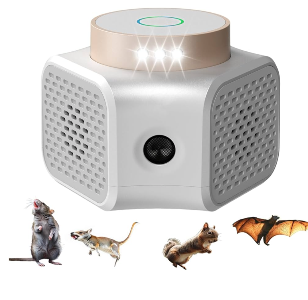 Pest Repellent Ultrasonic Plug in,Mice Repellent Indoor Rodent Squirrel Mouse Rat Bat Ultrasonic Repellers Pest Control, Electronic Plug in for House Kitchen Garage Basement Attics