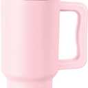 Simple Modern 30 oz Trek Tumbler with Handle and Straw Lid | Cup Holder Friendly Insulated Stainless Steel Travel Mug | Blush