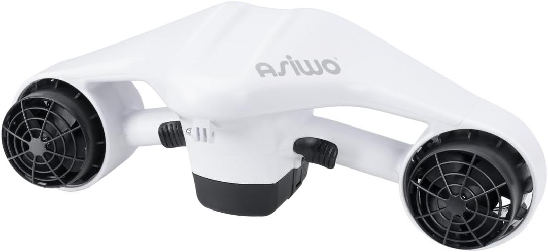 Asiwo Seascooter Electric Underwater Scooter with Action Camera Mount – Double Motor Waterproof Marine Scooter for Diving Swimming Snorkeling