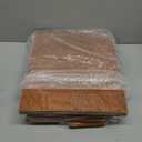 2 Pack Wood Vinyl Record Storage, Retro & Durable Vinyl Crate and Record Holder, Album Storage Record Case Box for 120+ Records, Perfect Record Organizer for Home Decor and Collection Display(Brown)