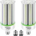 2-Pack 100W LED Corn Bulbs,5000K,AC110-277V,14000lm,E26/E39 Base,LED Replacement Metal Halide HID CFL for Commercial Industrial Lighting Warehouse High Bay Light Fixture Garage Workshop