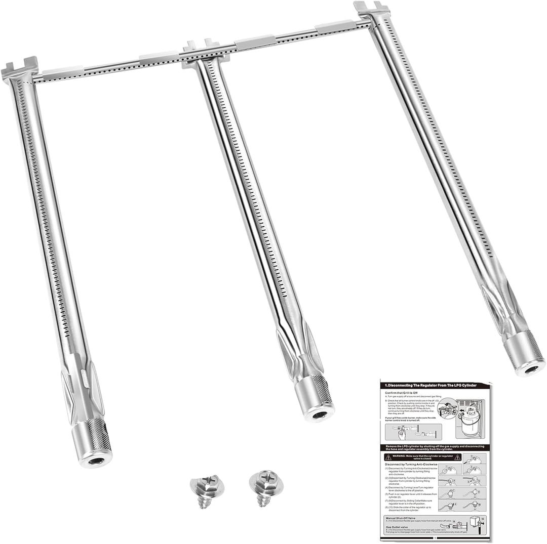 69787 Grill Burner Replacement for Weber Spirit and GS4 Spirit II 300 Series, Spirit E310 E320 S310 S320 E330 S330 Gas Grills, 18 Inch 304 Stainless Steel Grill Burner for Weber Spirit II E-310