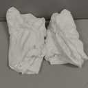 Masaca White Oversized King Comforter Set 120x120,Ruched Ruffle California King Bed Comforter Set Shabby Boho Chic Microfiber Extra Large Bedding Comforter 3PCS