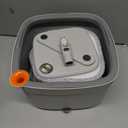 KZKR Spin Mop and Bucket Set with Self Separation Dirty and Clean Water System, Self Wringing 360 Rotating Square Mop Head for Home Floors Cleaning (1.0 Mop and Bucket Set (2 Pads))