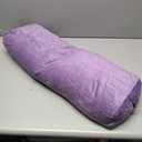MABOZOO Yoga Bolster Pillow, Rectangular Bolster for Restorative Yoga & Meditation, Professional Meditation Cushion with Carry Handle, 27"X10"X6" (purple)