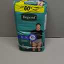 Depend Fresh Protection Adult Diapers, Incontinence Underwear for Men, Disposable, Maximum, Extra-Large, Grey, 26 Count