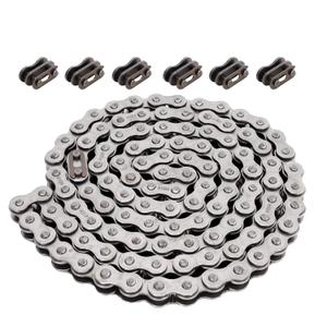 RUTU 415H Chain 110L Link with 6 Master Links Replacement for 49cc 60cc 66cc 80cc 2-Stroke Engine Motor Motorized Bicycle Bike Lifan SUNL Heavy Duty High Power Racing Parts