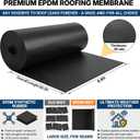 45mil EPDM Rubber Roofing Materials 6.6ft X 26.2ft RV Rubber Roof