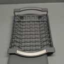 Dish Drying Rack Compact Expandable - A Space-Saving, Stainless Steel, Rust-Resistant Dish Drainer for Kitchen and Apartment Countertops/Sink Cabinets, Extendable from 11.42 to 19.9 inches (Gray) (Single)