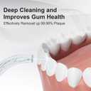 Water Dental Flosser for Teeth, Portable Cordless Water Flosser with 300ML Rechargeable with Type-C, IPX7 Waterproof Water Flossers for Adults with 3 Intensity Modes and 3 Flossing Tips (Dark)