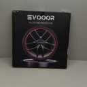 Automotive Alloy Wheel Rim Protector - Covering The Entire Rim of The Wheel hub - Strips for Curb Rash Prevention - Set of 4 Rim Protector Easy to Install(21'',Red)