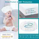 Lunsing Soft 2 Pack Twin XL Size Waterproof Mattress Protector with 6-16 Inches Deep Pocket, White