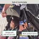 Ingenuity 3D Mini Convenience Stroller – Lightweight Stroller with Compact Fold, Multi-Position Recline, Canopy with Pop Out Sun Visor – Umbrella Stroller for Travel and More, Cashew Tan