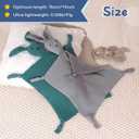 ZIGJOY Bunny Lovey Muslin Cotton Baby Security Blanket Soft Breathable Lovies for Babies Gifts for Newborn Infant Toddler Boys and Girls, Grey & Blue