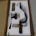 Front Door Handle No Lock, Matte Black Entry Door Lock Set with Reversible Handle, Exterior Door Lock Set Compatible with Keypad Deadbolt/Compatible with Mechanical Deadbolt