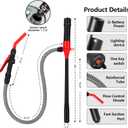 Li-Battery Portable Fuel Transfer Pump - 3.5 GPM Rechargeable Siphon Pump with Controlled Flow & Leak-Proof for Gasoline, Diesel, Water