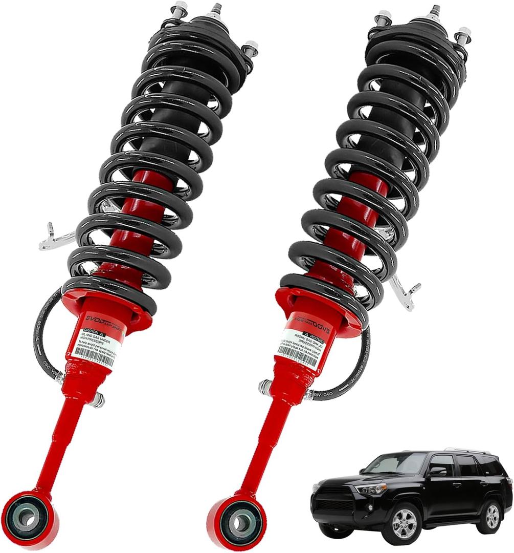 Front Struts Shock Absorber Assembly w/Coil Springs for Toyota 4Runner Limited 4WD 2010-2024 4.0L V6 48520-80232 48520-35390 48510-80499 48510-35370