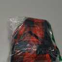 SCENEREAL Dog Winter Coat - Warm Jacket with Built-in Harness for Small to Medium Dogs, Waterproof, Fleece Puffer Vest, Windproof, Snow Clothes (M(Chest 16.5")-Regular, #2 Red Plaid-Gloss)