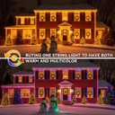 Outdoor Christmas Lights, 600LEDs 197FT Christmas Tree String Lights, IP67 Waterproof 11 Modes Warm and Multicolor Holiday Lights with Remote for House Yard Xmas Decorations