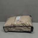 Beige White Pinch Pleated Linen Curtains 2 Panels 100 Inches Long for Living Room Bedroom Memory Training Shaped Semi Sheer Pleat Drapes with Hooks Rings Light Filtering Window Curtain 40x100