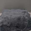 Small Throw Rugs for Bedroom, 36"x86" Non Slip Mini Area Rug, Fluffy Washable Rug, Affordable Fluffy Grey Carpet, Door Entryway Indoor Inside Front Entrance Dog Mat, Home Decor Aesthetic, Nursery