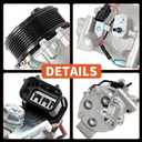 CO 4920AC AC Compressor with Clutch Compatible for Honda Civic 2012-2015,CR-V 2007-2014, Acura RDX 2007-2012, with A/C Clutch, AC Compressor, Replaces 38810RWCA01, 38810RZYA01, 38924R