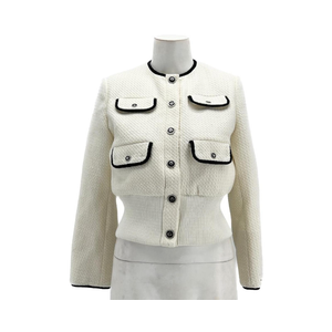 MAJE Jackets T.FR 36 Cotton White