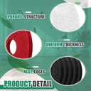 Teenyyou 3 Pcs 12" Cleaning Orbiter Pads Commercial Floor Buffer Pads Hardwood Floor Maintenance Scrubber Polisher Cleaning and Stripping for Orbiter Machine (Black,Red,White)