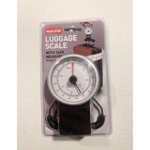 35kg 80lb Travel Luggage Scale Suitcase Fishing Compact Weighing 1M Tape Measure Black