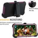 for Galaxy S22 5G case,Samsung S22 Heavy Duty case,[Military Grade Protective ],[Shockproof] [Dropproof] [Dust-Proof], Compatible with Samsung Galaxy S22 5G (WineRed/Pink)