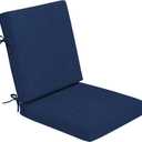 Arden Foam Outdoor Dining Chair Cushion, 20 x 20, Made with ProFoam, Rain-Proof, Fade Resistant, Sapphire Blue Leala