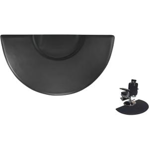 Barber Floor Chair Mat,1 Inch Thick Anti-Fatigue Salon Thickening Type Standing Mat for Hair Stylist Salon Stations,5 ft. x 3 ft.(Black,Semi Circle)