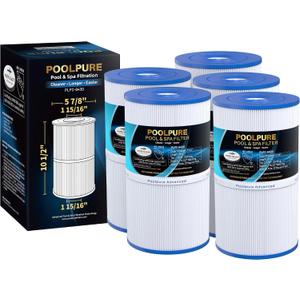 POOLPURE C-6430 Spa Filter Replaces Watkins 31489, Pleatco PWK30, Filbur FC-3915, P/N0969601, 71825, 73178, 73250, 30 sq. ft. Hot Spring Spa Filter 5 Pack