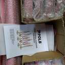 8 Pack Pink Stanchions and Velvet Ropes Set, Stainless Steel Crowd Control Barriers, 4Pcs Pink Ropes and Poles for Party Supplies,Prom,Birthday,Business,Wedding,Baby Shower, Bridal Shower,Anniversary
