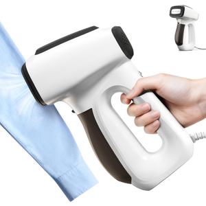 BOCT 3500Pa Vacuum Steamer for Clothes - 2 in 1 Portable Suction Handheld Vacuum Iron,30s Rapid Preheating,Auto-off,Light Steamer for Travel/Home