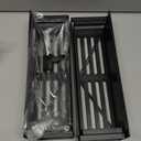 4 Pack Magnetic Spice Rack Organizer for Refrigerator and Oven, Black Fridge Organizers and Storage for Kitchen