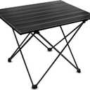 Folding Camping Table Ultralight Aluminum Portable Table for Camping, Hiking, Backpacking, Picnic, Beach, BBQ Compact Lightweight Collapsible Travel Side Table for Outdoor, RV, (1)