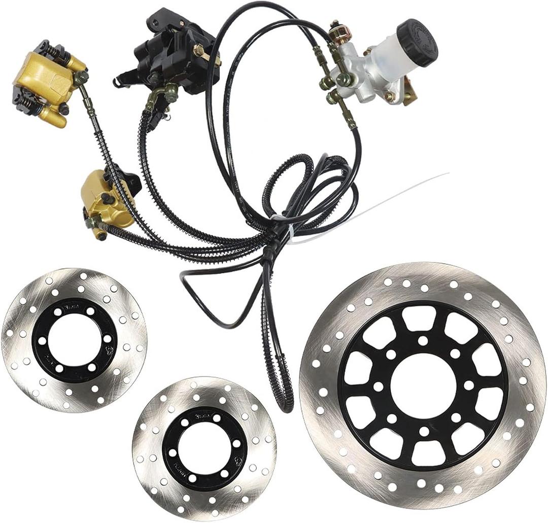 labwork Brake Master Cylinder Kit include Hose Caliper Pad Replacement for Hammerhead Hydraulic GO-KART KD150BRKIT