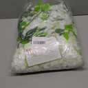 ZEBMOON 24 Pack White Wisteria Hanging Flowers, 3.77 Ft Fake Hanging Flowers, Artificial Wisteria Garland Vines for Wedding Room Backdrop Outdoor Patio Garden Decoration